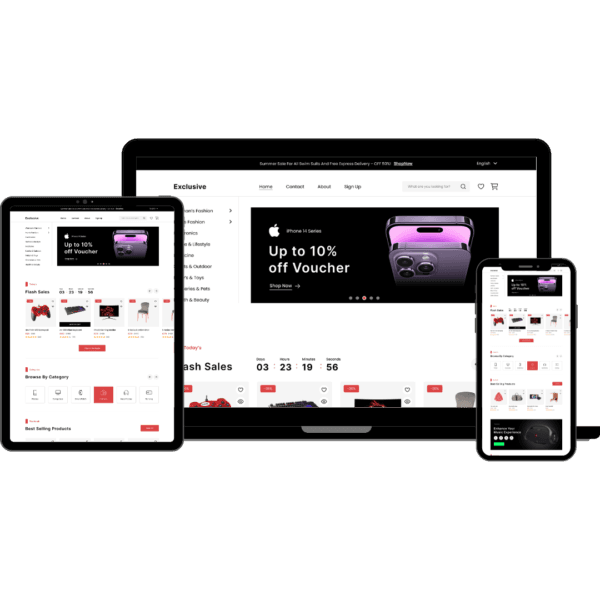 Website Design for E-commerce webtechudaan
